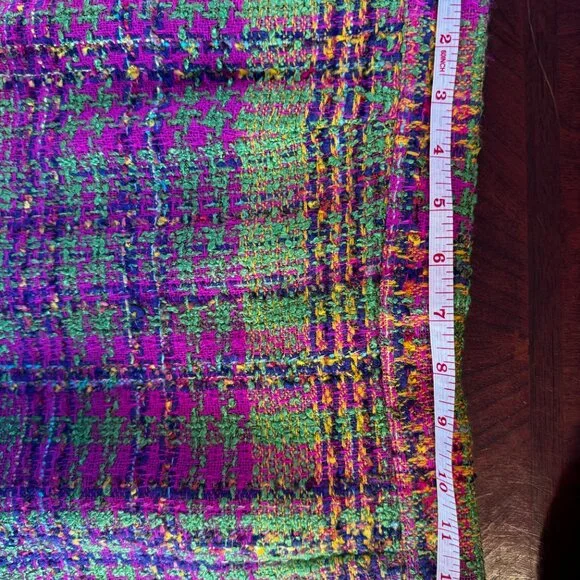 Vintage Bazar Christian LaCroix Sz 40FR Multicolor Wool Blend Blazer and Skirt - Picture 9 of 16